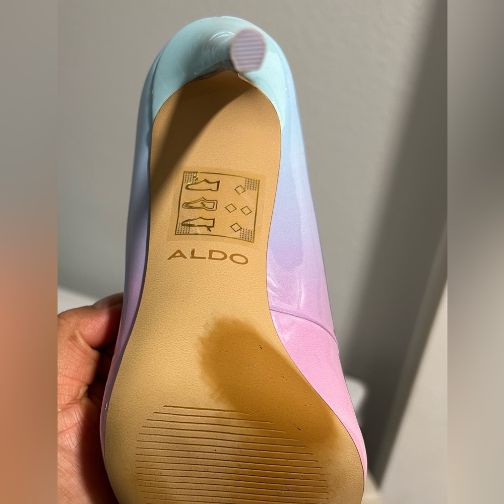 Aldo Pink and Blue Gradient Stiletto Heels - Picture 4 of 9